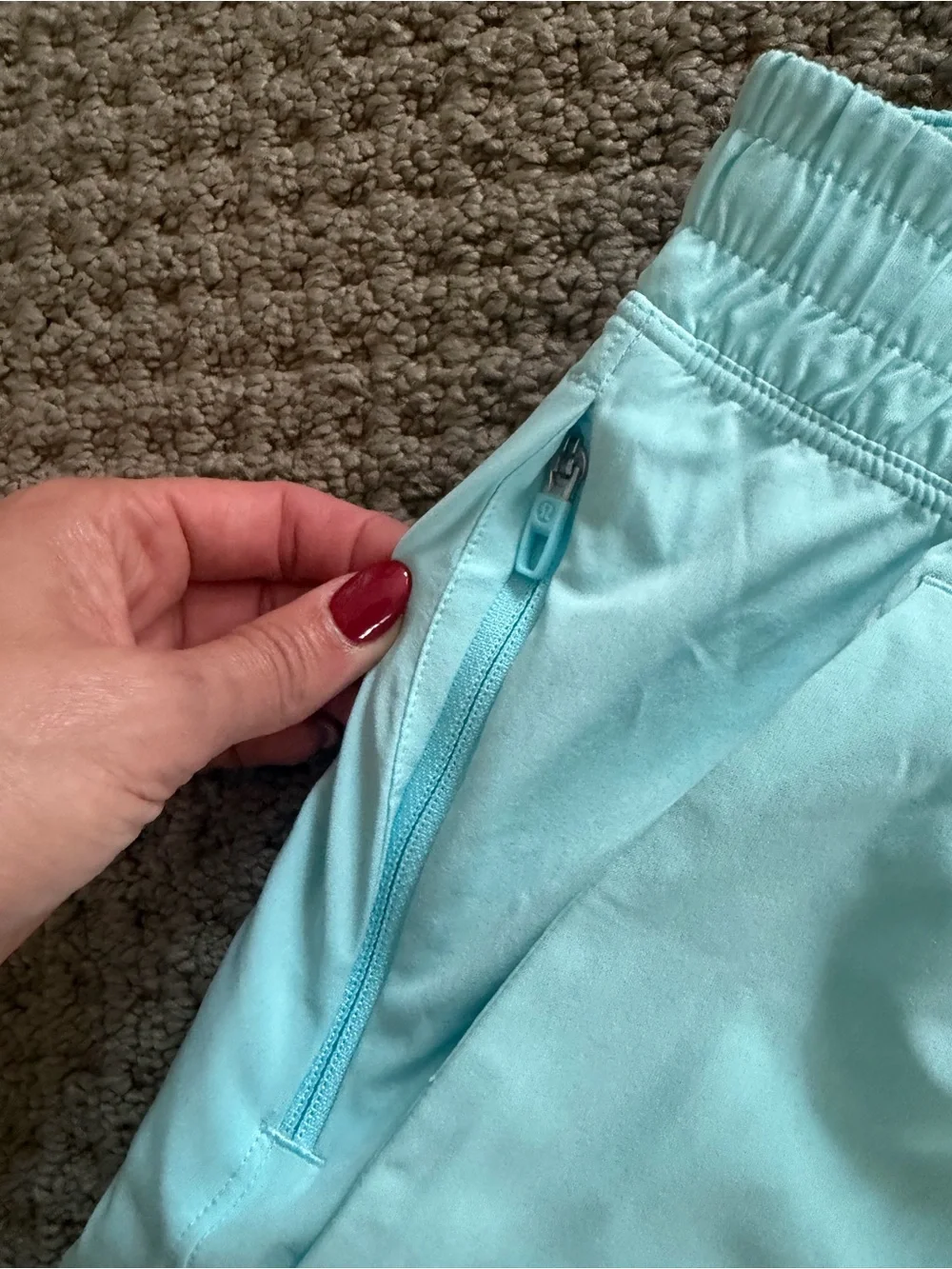 lululemon athletica Men's Aqua Athletic Shorts